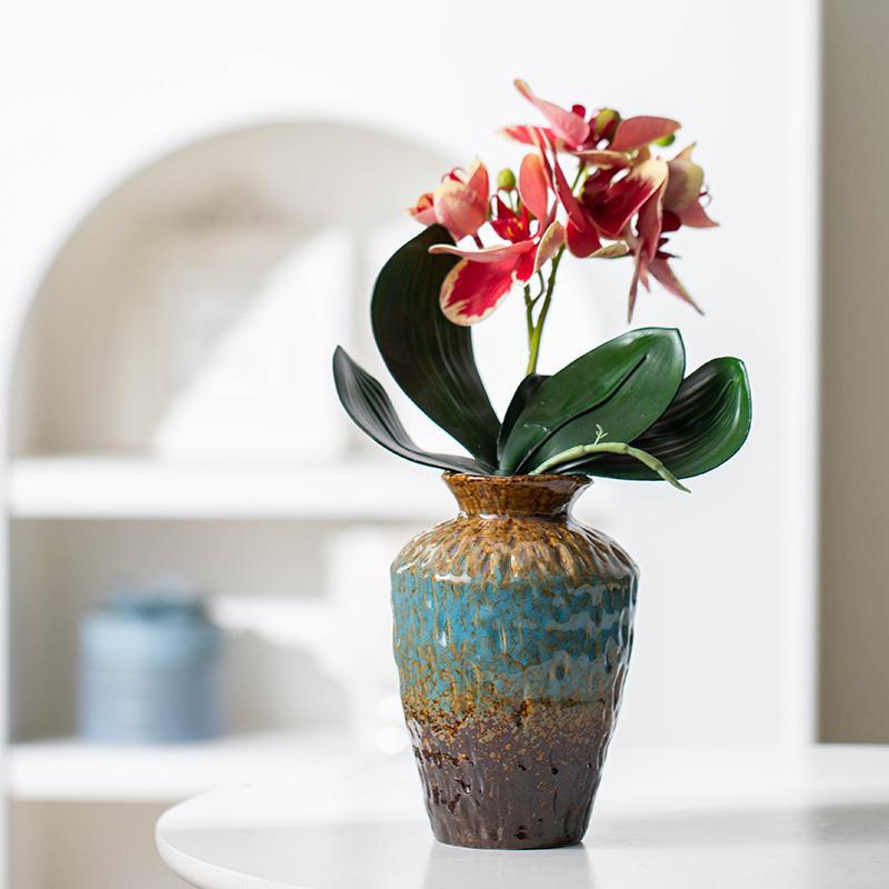 Retro Chinese Ceramic Flower Vase for Home & Hotel Decor