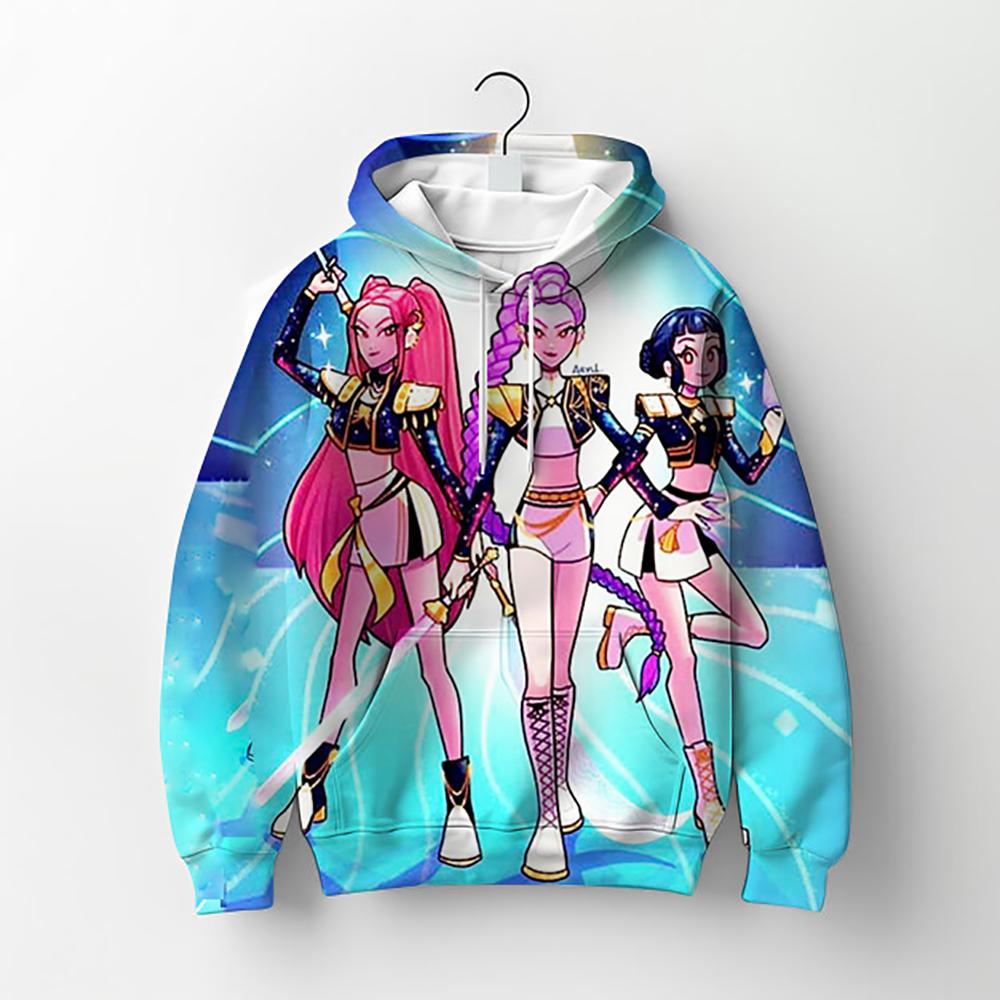 Huvtröjor Barn Huvtröja Manga Barn Kpop Demonjägare Barn Tröja Söt Tiger Harajuku Huvtröja för Pojkar Flickor