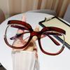 Large Frame Trendy Round Frame Glasses Frame Rainbow Glasses Frame Can Be Matched With Myopia