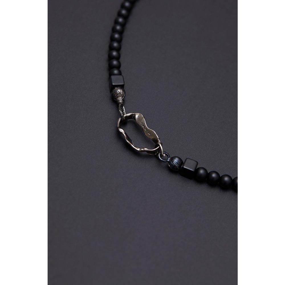 [Hazina] 6mm Onyx Necklace