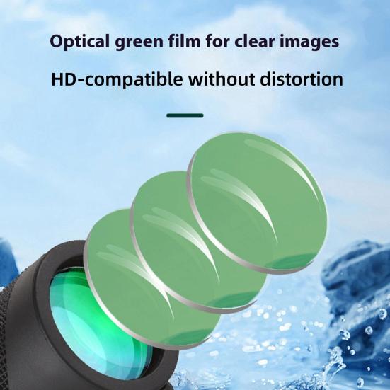 80x100 Monocular Telescope with Tripod Waterproof Portable Outdoor Travel Hiking Hunting Bird Watching Concert Handheld Telescope with Smartphone