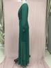 Pailletten-Taillenkleid V-Ausschnitt Langarm Mode Damen Hose Weites Bein Französisch für Frühling Herbst