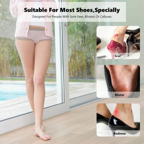 JUTOSU Heel Pads, Toe Cushions, Adjustable Heel Pads, Easy Toe Cushion, Toe Protection, Shoe Care, Sponge, Memory Foam, Toe Gap Filler, Size Adjustmen