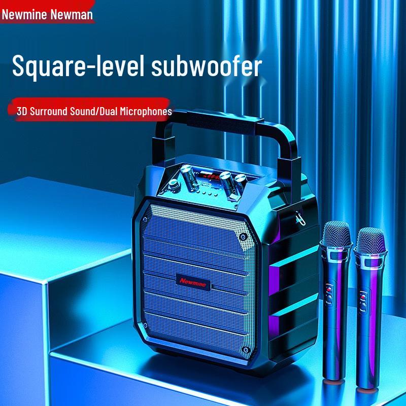 Newman K98 Tragbarer Karaoke Bluetooth Lautsprecher CN Stecker (Adapter enthalten)