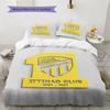 Al-Ittihad FC Pattern Bedding,Quilt Set Quilt Cover Pillowcase Home Birthday Gift(1 * duvet cover + 2 * pillowcase, without core)