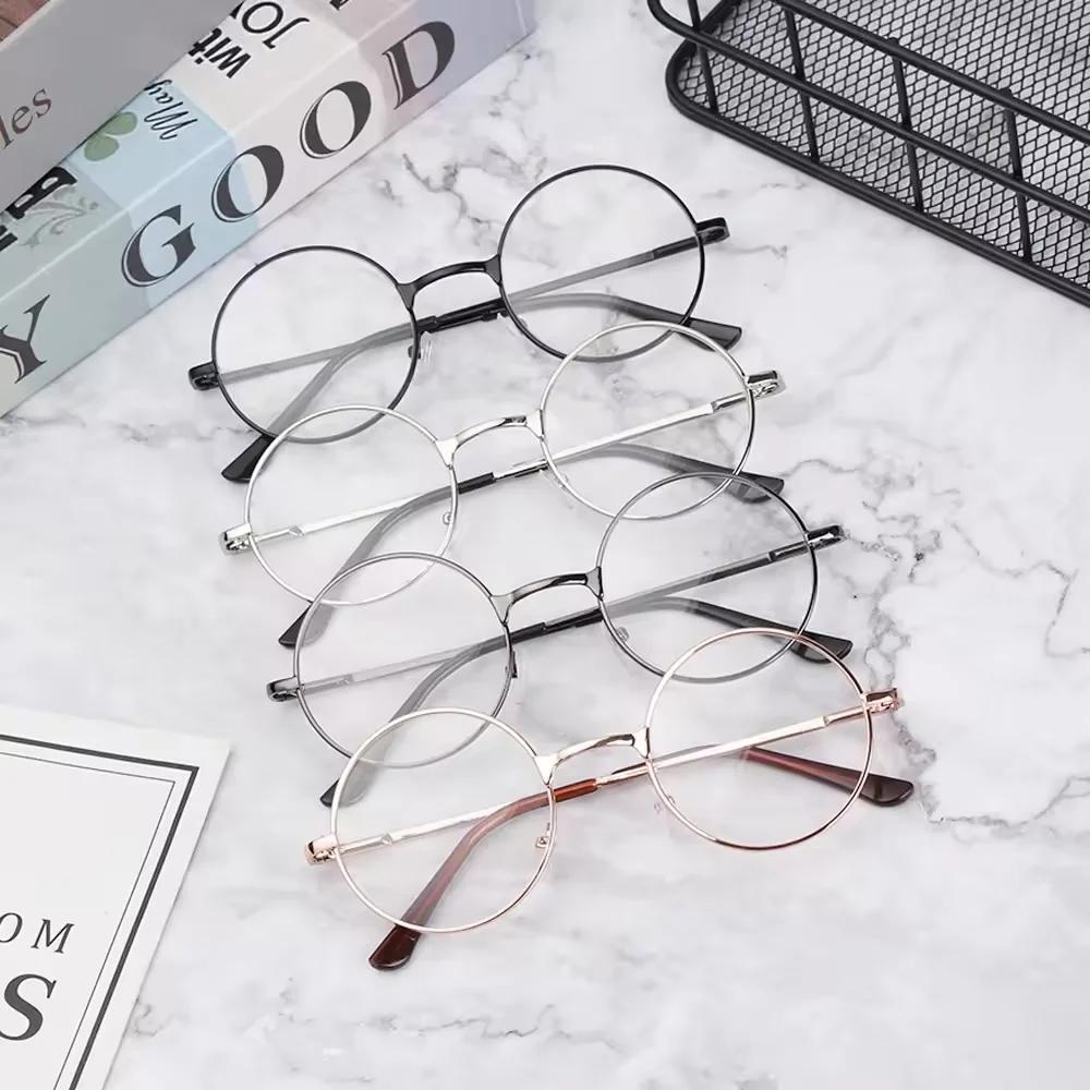 New Reading Glasses Metal Round Frame Vintage Men Women Eyeglasses Unisex Eyewear Optical Spectacles Metal Frame Glasses