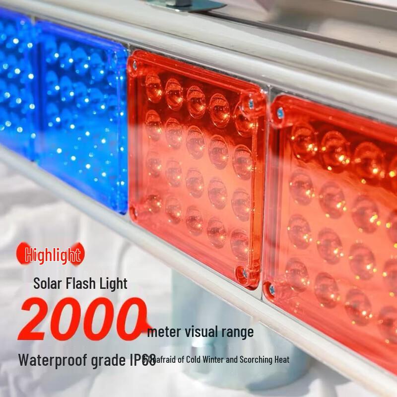 Black Scorpion Solar LED Road Warning Strobe Light