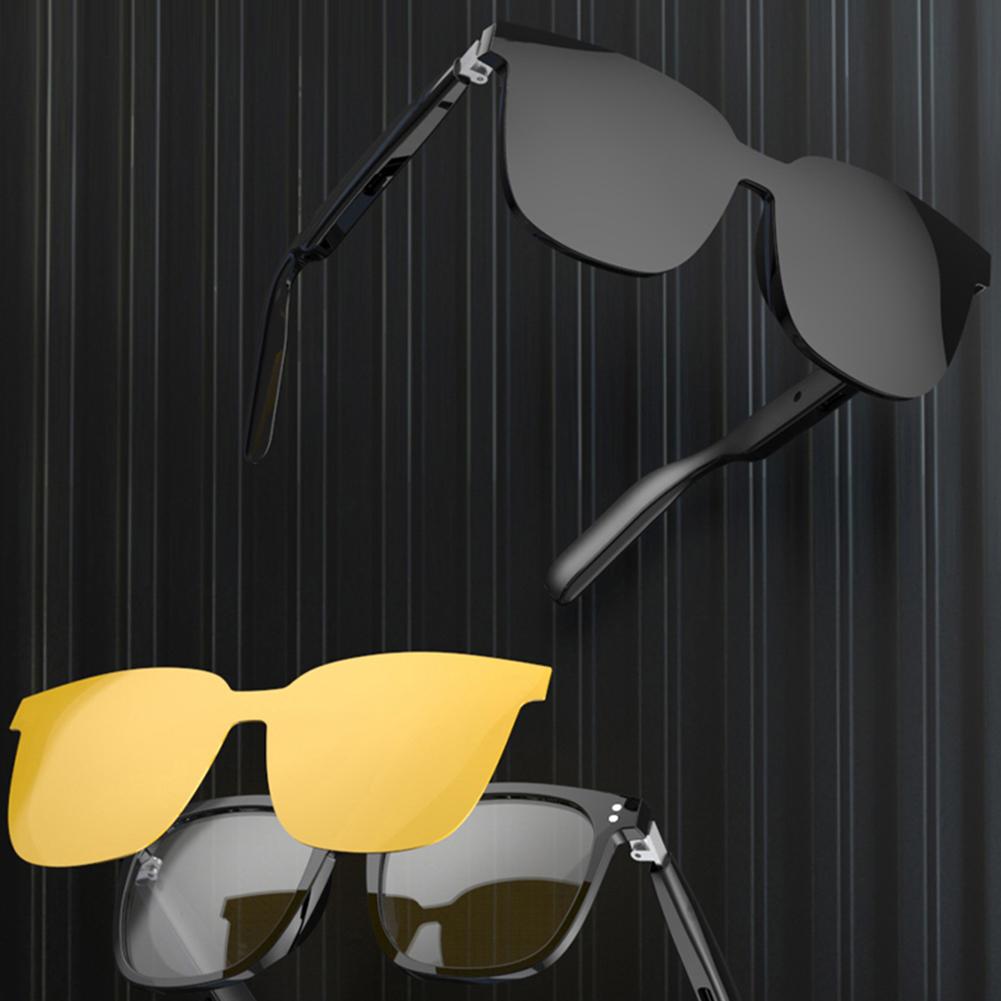 AI Smart Translate Eyeglasses BT 5.4 Call Intelligent Translator Glasses Rechargeable Audio Music Call Sunglasses for Men Women