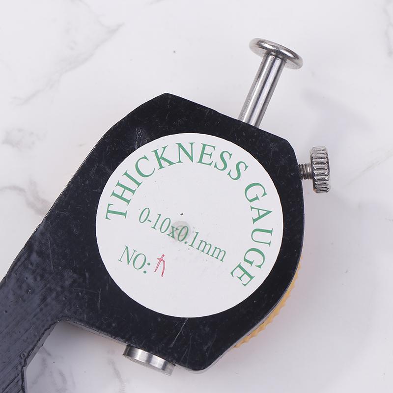 Leather Gauge Thickness 0-10Mm Accuracy 0.1Mm Dial Paper Meter Tester For Hollow Pipe Or Circular Tube Caliper Measuring Tool
