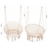 Stork's Nest Swing Hanging Chair Garden Boho for Home Garden 120cm - white