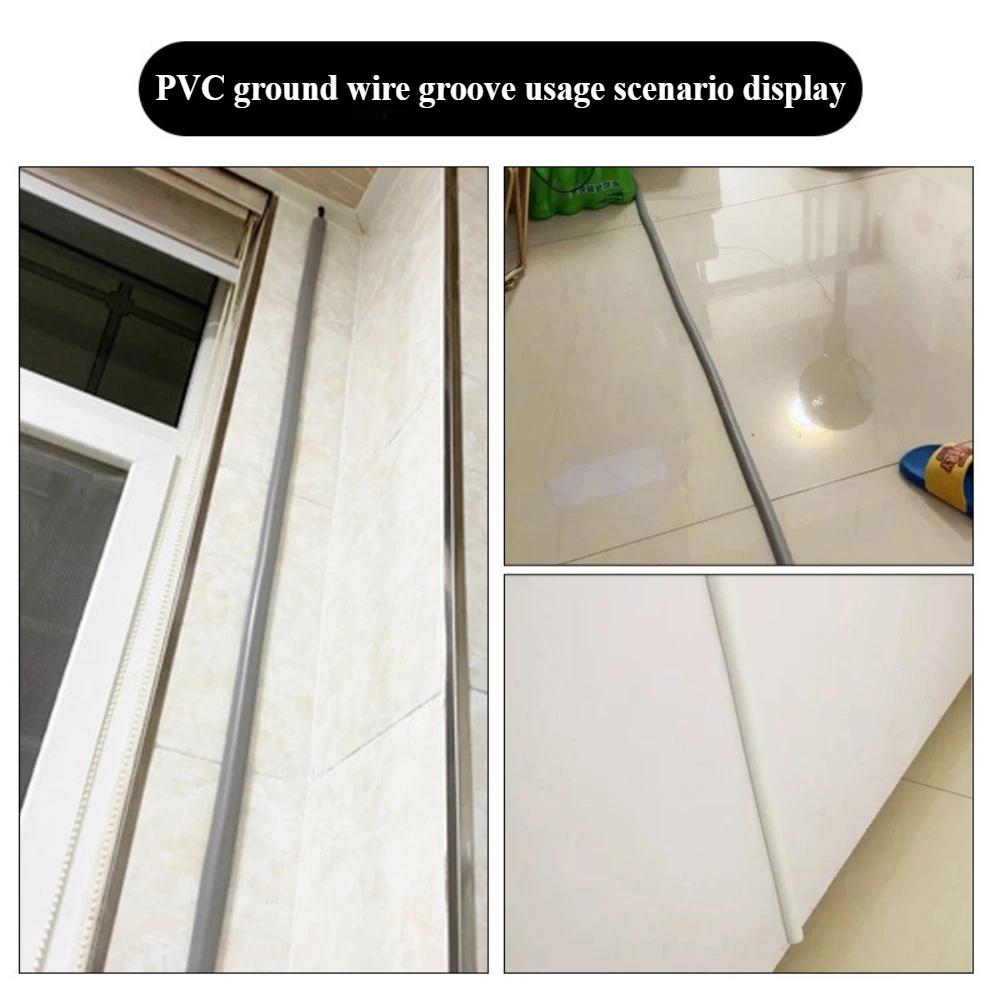1PC 3m/118.11inch Cord Cover Extension Wiring Duct Protector Power Cable Protector Covers Practical Wire Organizer Protector