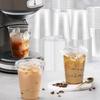 Disposable Coffee Cup INS Style Transparent Thickened Milk Tea Cup with Lids Suitable for Smoothies Cold Drinks Party Supplies