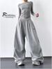 2025 Autumn Women's Tall Hip Hop Cargo Sweatpants - Casual Jazz Dance Drapey Sport Pants