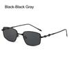 New Fashion Eyeglasses Frames for Women Men Silver Rectangle Glasses Anti Blue Light Small Square Sunglasses with Metal Frame