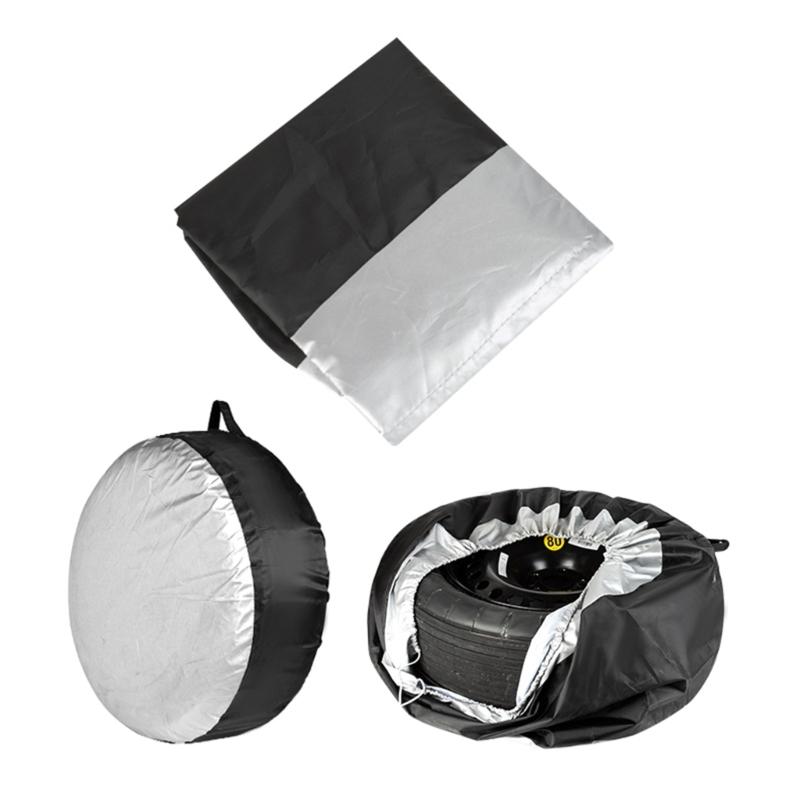 1Pc/4Pcs Spare Tyre Bag Anti Scratch Tire Cover Tire Waterproof Anti Dust Car Tire Storage Bag with Handle 65x37/80x47cm