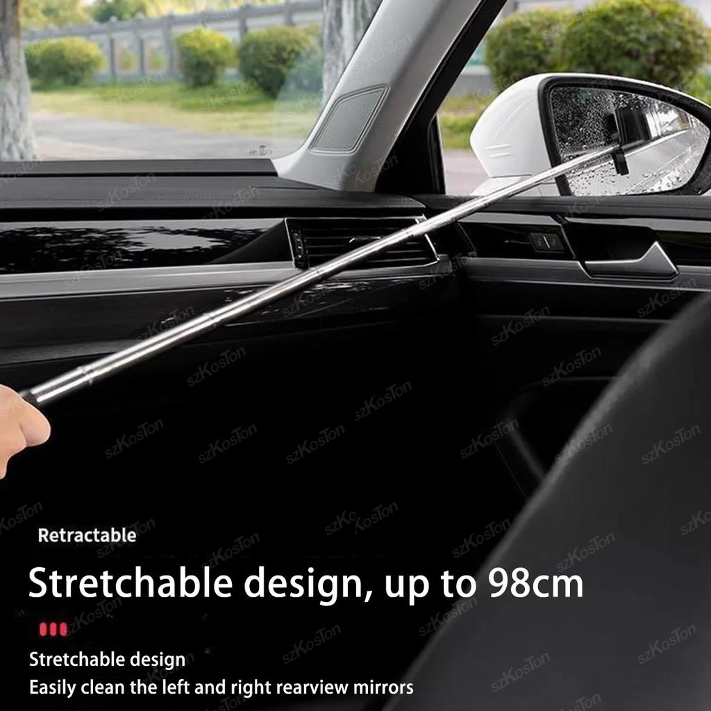 1 Pcs Side/Rearview Mirror Squeegee Retractable Car Wiper Portable Cleaning Tools Universal Vehicle Glass Cleaning Accessories