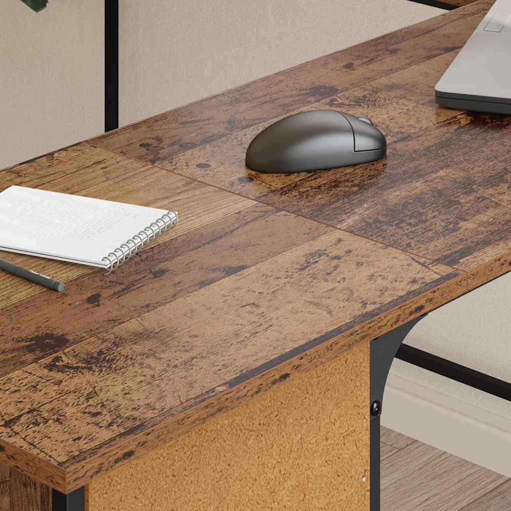 Vintage Wood Desk 141 x 141 x 75 cm Engineered Wood