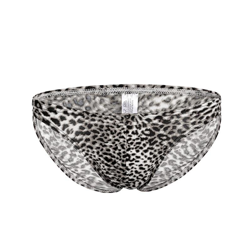 Men's Sexy Low-Waist Leopard Print Triangle Underwear - Fashionable & Comfortable