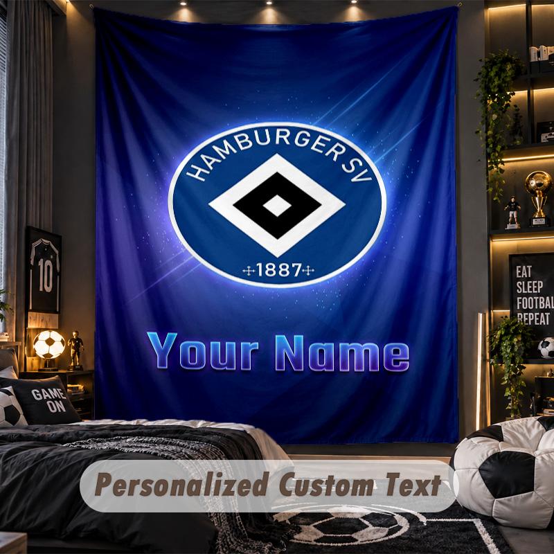 TapestryHamburger SV Custom Name Text Personalized Wall Hanging Tapestry Home Wall Decor