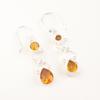 Natural Citrine Gemstone 925 Sterling Silver Jewelry Handmade Women Earrings 2" EE-156-1