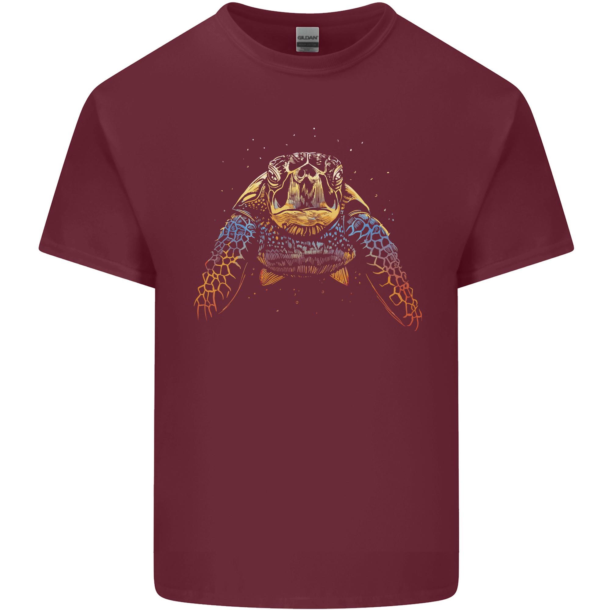 A Colourful Turtle Animals Ecology Ocean Unisexs Light Cotton TShirt S
