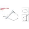 uxcell 1/3/5Pcs Shaft Locking Pin W Ear 6mmx35/40/45/55mm 8mmx60mm Coupler Pin for Farm Trailers Lawn Arch and Garden