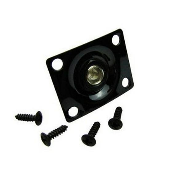 Electric Guitar/Bass Square Output Jack in Silver, Black, Gold