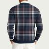 Men's Round Neck Long Sleeve Ribbed Knit Pullover
