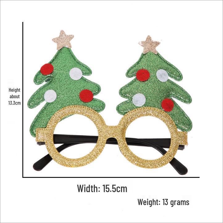 Christmas Party Eyeglass Frames: Santa, Snowman & Antler Designs for Kids