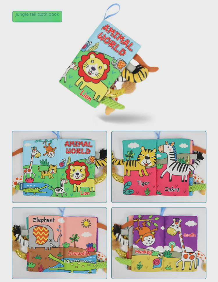 3D Baby Cloth Book with Sound: Early Education Toy for Infants and Toddlers