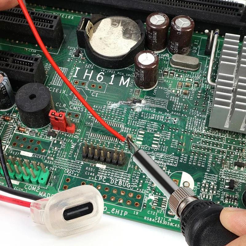 3A Input Charging Socket Car Connectors TYPE-C Female Chassis Connector with LED Light Waterproof Charging Connector 1/5/10pcs