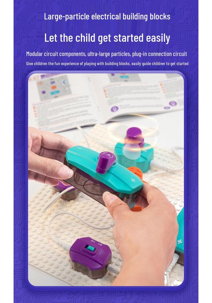 DIY Electric Circuit Building Set for Kids – Physics and Science Experiment Toy