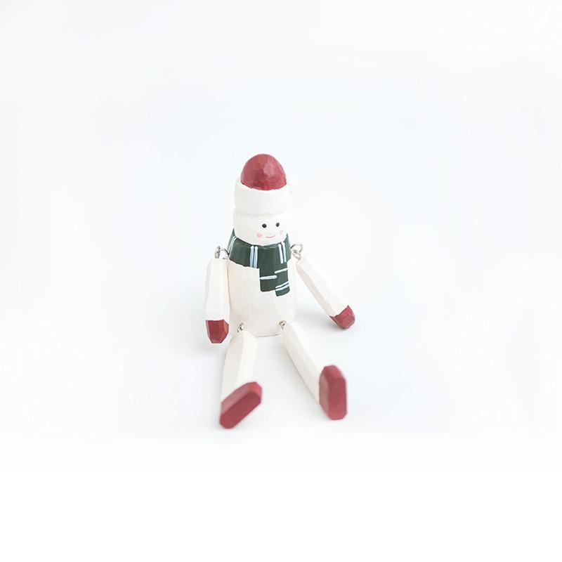 Wooden Holiday Ornaments Set With Modern Style For Christmas Home Decor