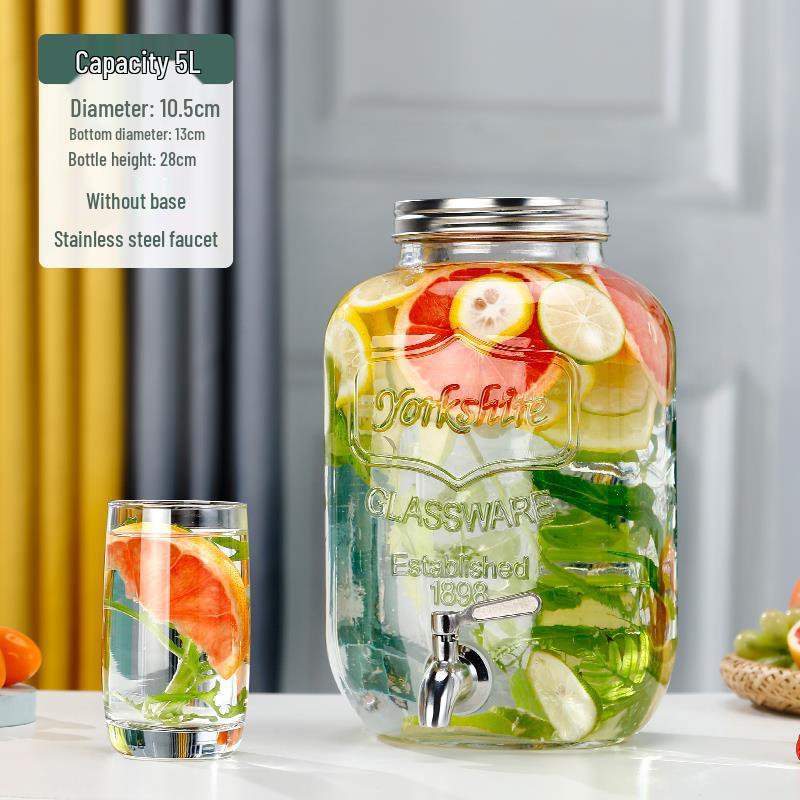 Cola Beverage Bucket with Faucet - Ideal for Lemon Juice, Fruit Tea, Cocktails, and Cold Water