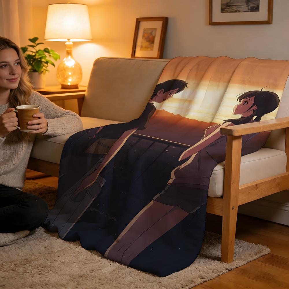 Throw High-Density Short Plush Blanket For Sofa Nap Air-Conditioned Room Soft Skin-Friendly Weathering With You