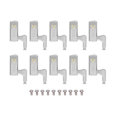 10 Stück LED Schrank Innen Scharnier Sensor Licht Schlafzimmer Schrank Kleiderschrank Schrank Nachtlicht