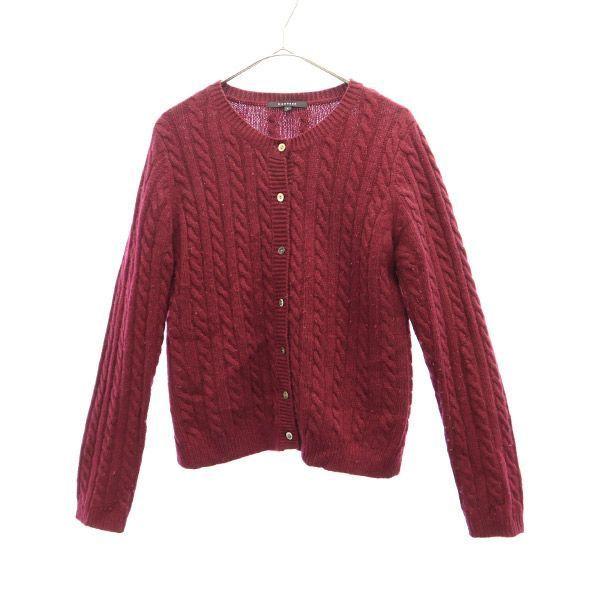 

MACPHEE wool blend Long sleeve knit cardigan 1 Red Tomorrowland Women Used