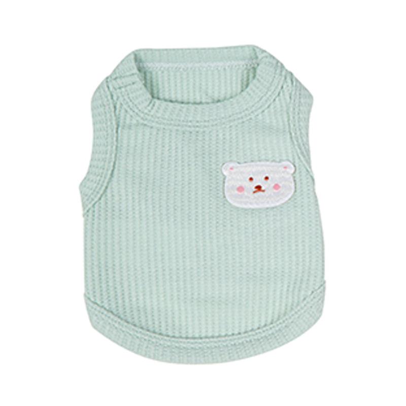 

New Waffle Pet Clothes Thin Breathable Puppy Dog Vest Small Dog Teddy Bigbear Clothing Summer XXL