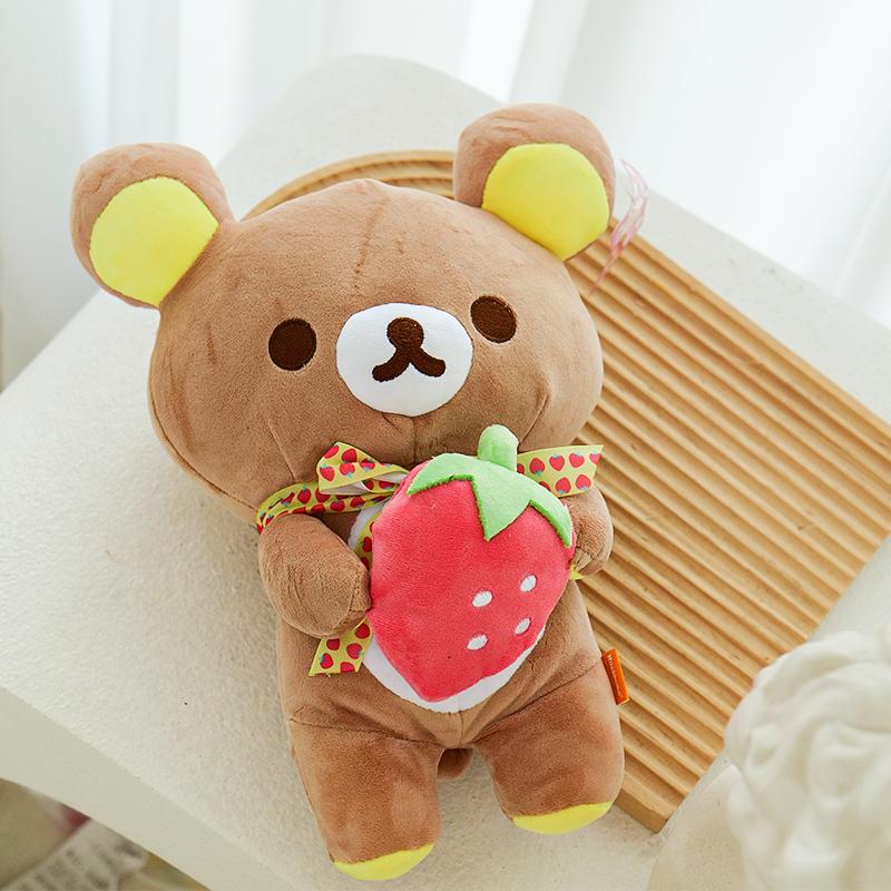 Giocattoli di Peluche Originali Rilakkuma Adorabile Orsacchiotto Bambola Imbottita Kawaii Anime Decorazione per la Stanza Raffinato Compagno Orso Peluche Regali