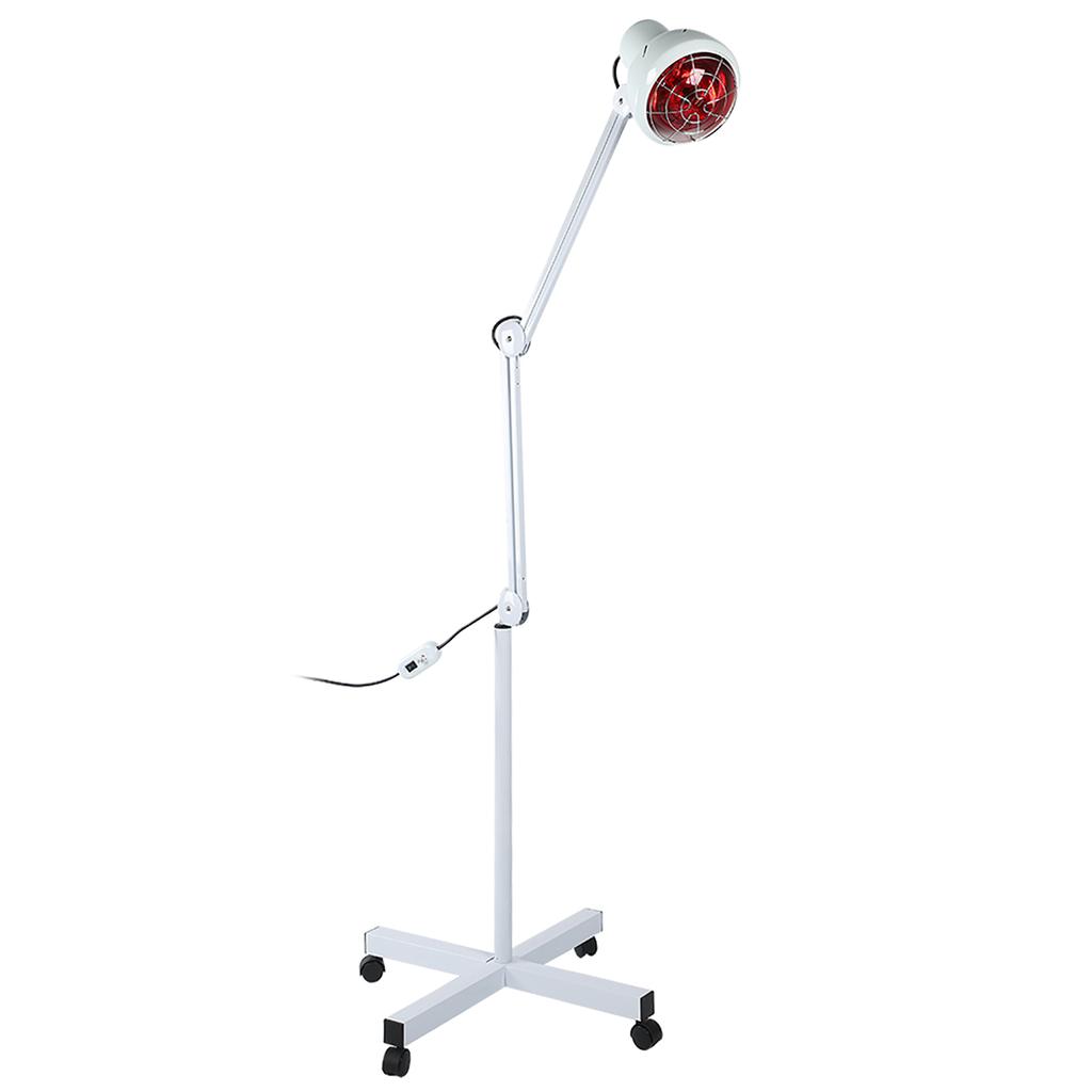 275W Infrared Heating Therapy Lamp Floor Stand Muscle Pain Relief Skin Care Light