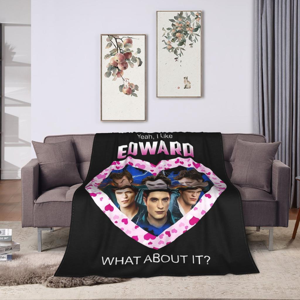The Twilight Saga Jacob Wolf Pack Girls Muscle Blanket Fleece Portable Warm Throw Blanket for Sofa Outdoor Plush Thin Quilt