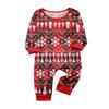 Print Cute Family Set Pajamas, Home Clothes, Family Set Long Sleeve Top Pants Set