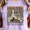Mom Ducks Cattails Shirt, Funny Mental Health Animal Graphic Tee, Ducks Not All In A Row Funny Graphic Tee