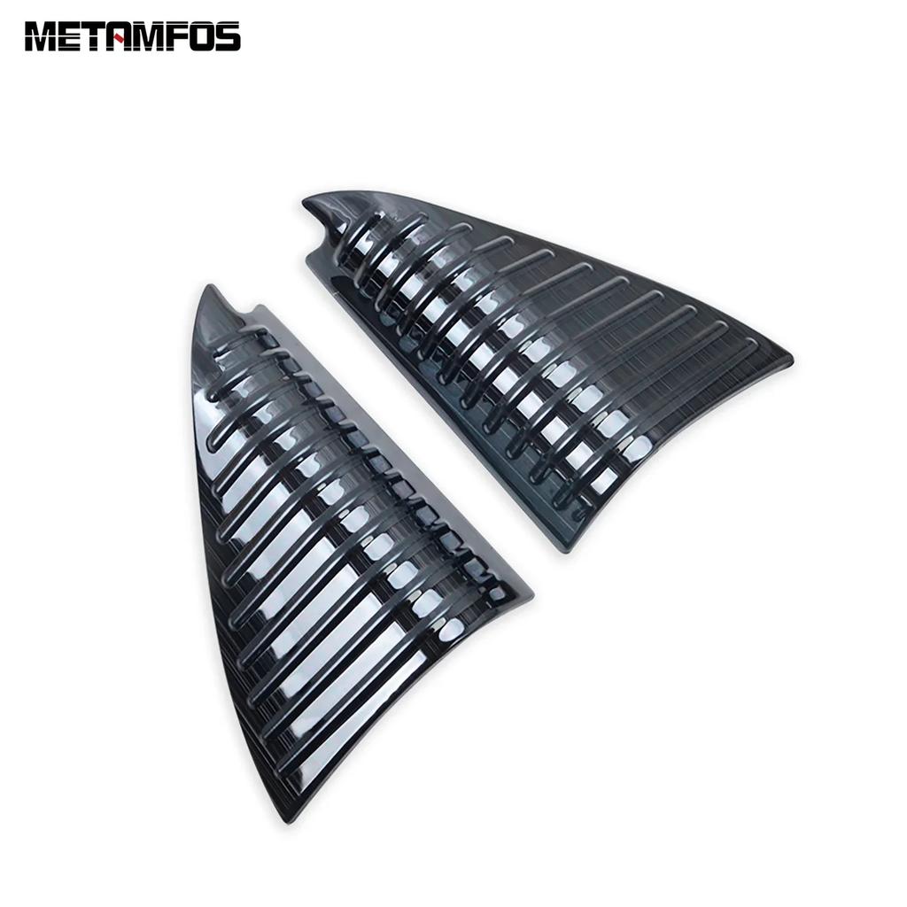 For Volkswagen VW T-Roc TROC 2018-2024 2025 Carbon Fiber Front Window A Pillar Triangle Speaker Cover Trim Interior Accessories