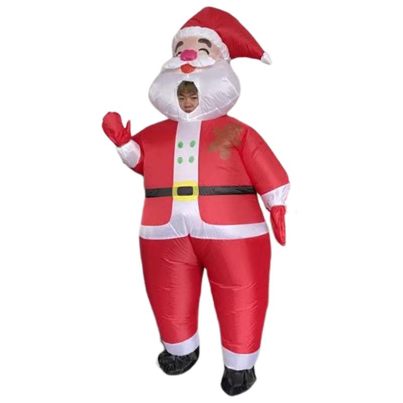 Cross-Border Christmas Inflatable Santa, Tree, and Snowman Costume for Stage Performances