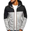 Men's Hoodies Spring Autumn Casual LongSleeve Zip Up Hoodie Men Sweatshirt Patchwork Hooded Sweatshirts Streetwear Hoody Cardigan