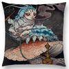 Dark Magic Creatures Mysterious Monster mythical beasts Sofa Pillow Case Cat Deer Bird Fox Tiger Snake Cushion Cover