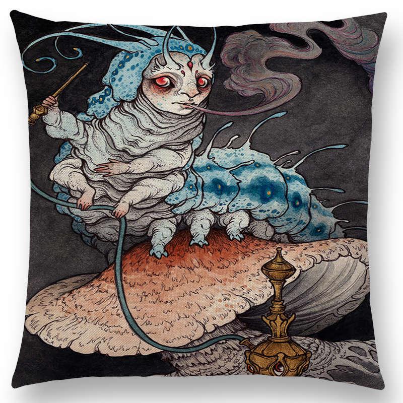 Dark Magic Creatures Mysterious Monster mythical beasts Sofa Pillow Case Cat Deer Bird Fox Tiger Snake Cushion Cover