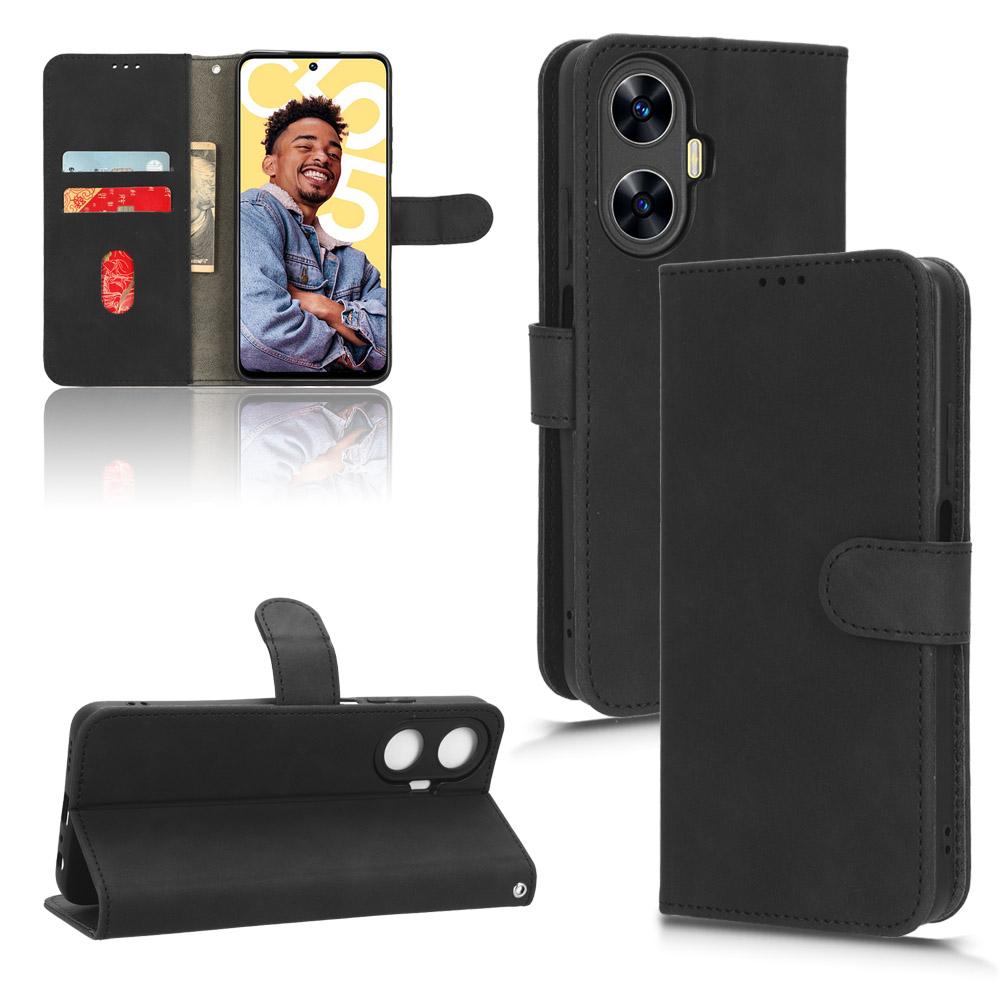 Phone Leather Case for Realme C55 4G,Stand Wallet Anti-Scratch Phone Cover