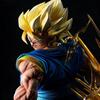 New 36cm Anime Dragon Ball Super Saiyan Vegito GK Statue Doll Peripheral Model Collection Toy Decoration Birthday Gift